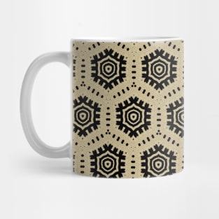 Black Ink Tribal Geo Mug